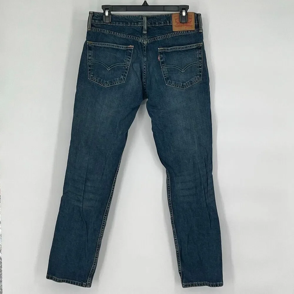 LEVI’S Men’s 511 Slim Fit Jeans 32x32 Blue Stretch Denim Zip Fly Med Wash Iconic